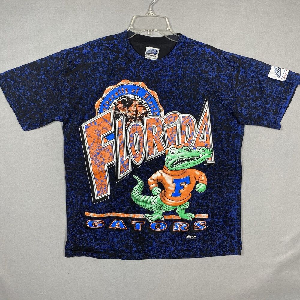 Vintage Florida Gators Shirt Mens L NCAA College Football Capitol Graphic Ts 90s